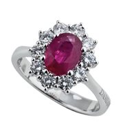 Anello Damiani Donna Special Classic in Oro bianco Rubino 1.02 Ct 81088190 - 81088190